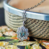 天然アレキサンドライト 天然ダイヤモンド プラチナネックレス