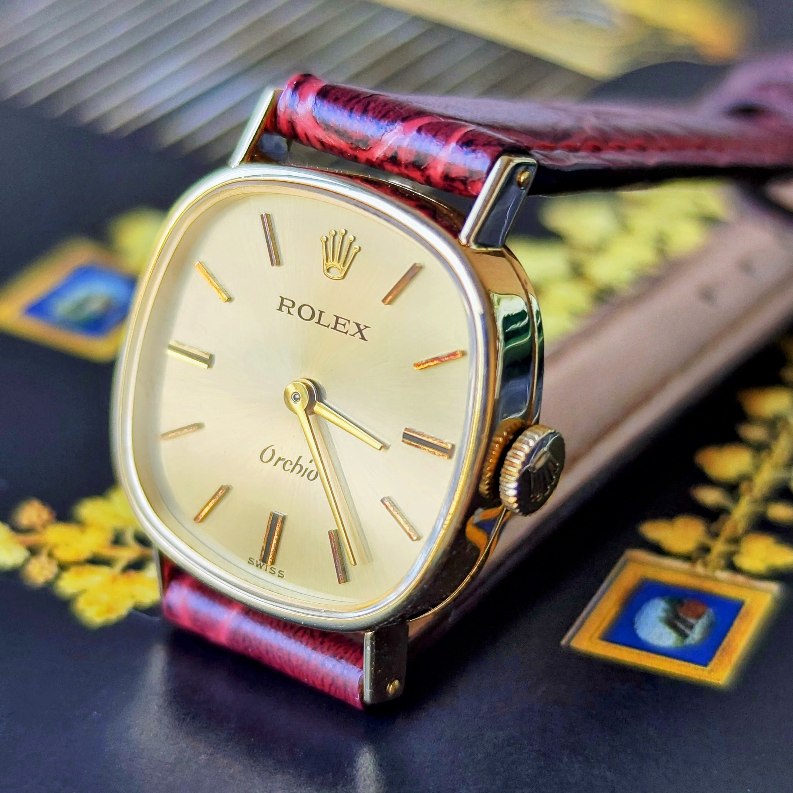 OH済み】ROLEX ロレックス Orchid オーキッド 金無垢 手巻き腕時計