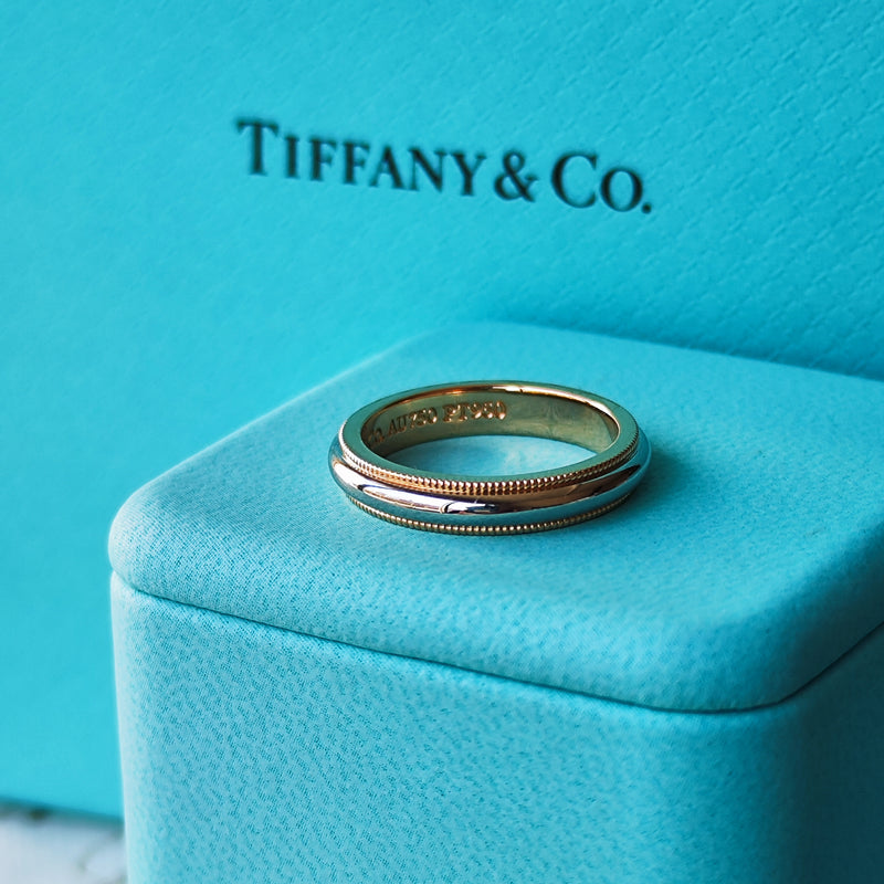 TIFFANY&Co ティファニー ミルグレインリング 9号