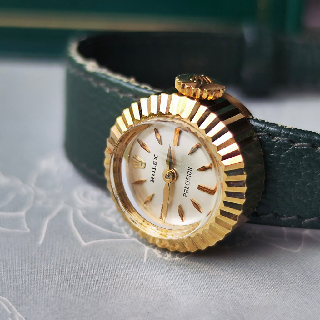 【ROLEX CHAMELEON】ロレックス カメレオン 18金無垢 手巻き腕時計 OH済み