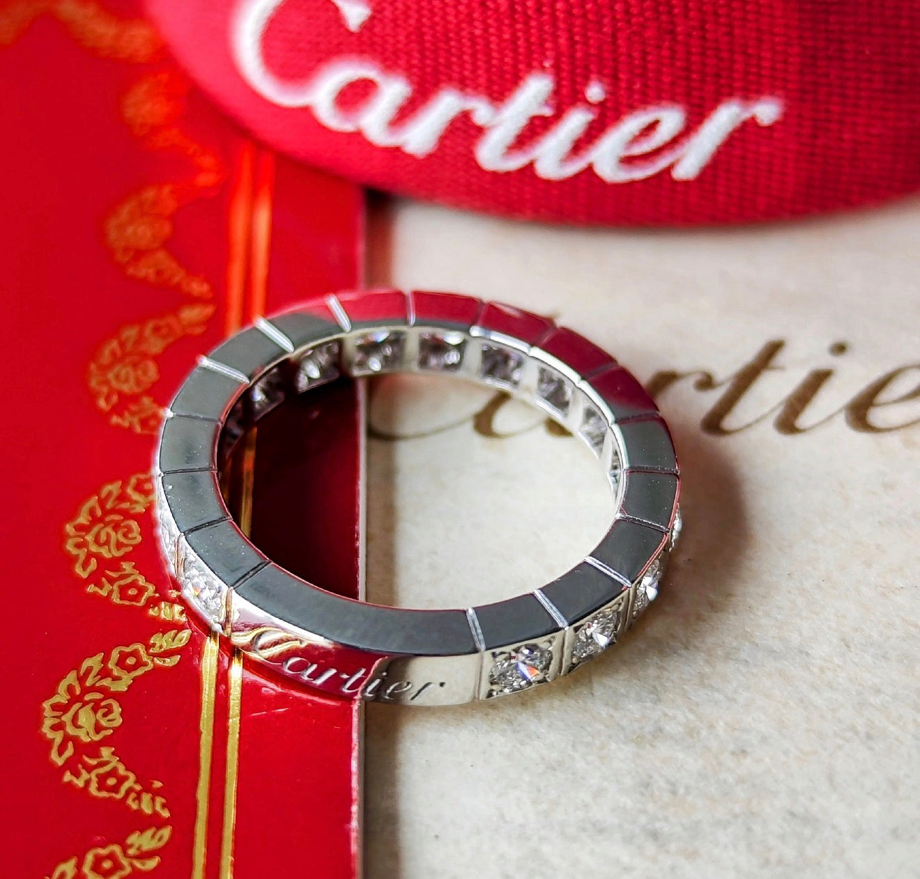 Cartier カルティエ ラニエール ラニエール フルダイヤ 18金WG 47