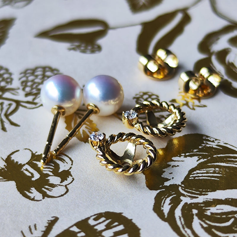 MIKIMOTO 3粒ダイアのピアス MIKIMOTO ミキモト ダイヤモンド ピアス – Mico宝飾店