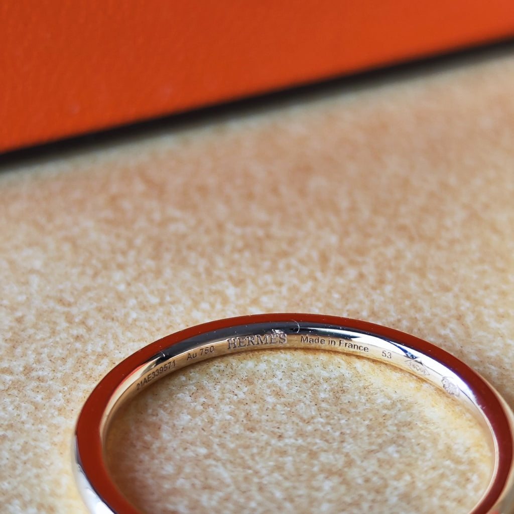 【お値下げ】HERMES エルメス ケリー クロシェットリング 18金
