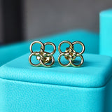 TIFFANY &Co ティファニー クアドロフォリオ 18金ピアス