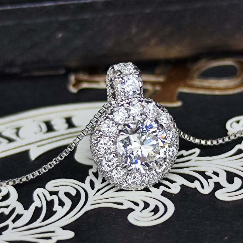 【最高級品質】天然ダイヤモンド0.56ct フローレス Dカラー ネックレス GIA鑑定書付き