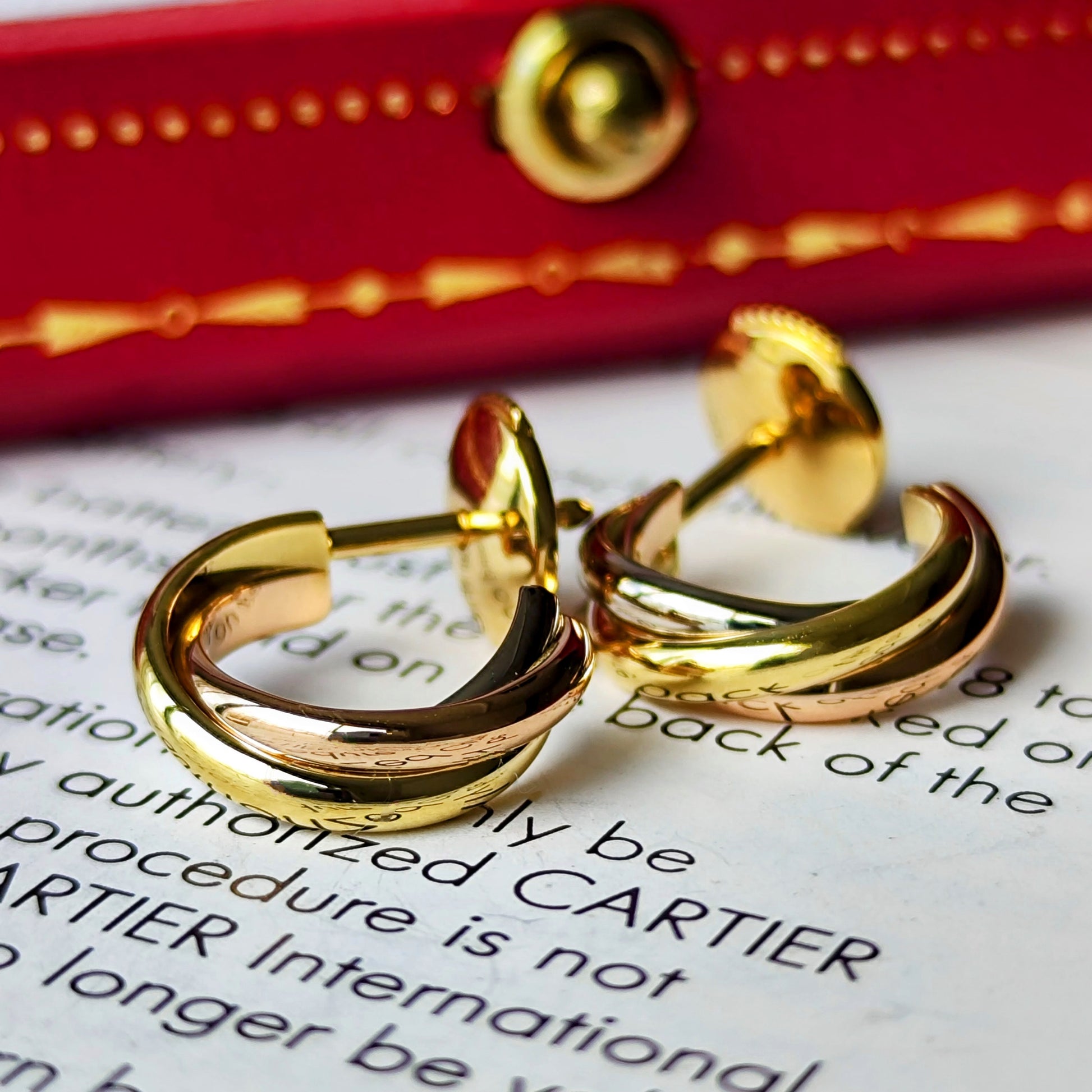 Cartier カルティエ トリニティピアス