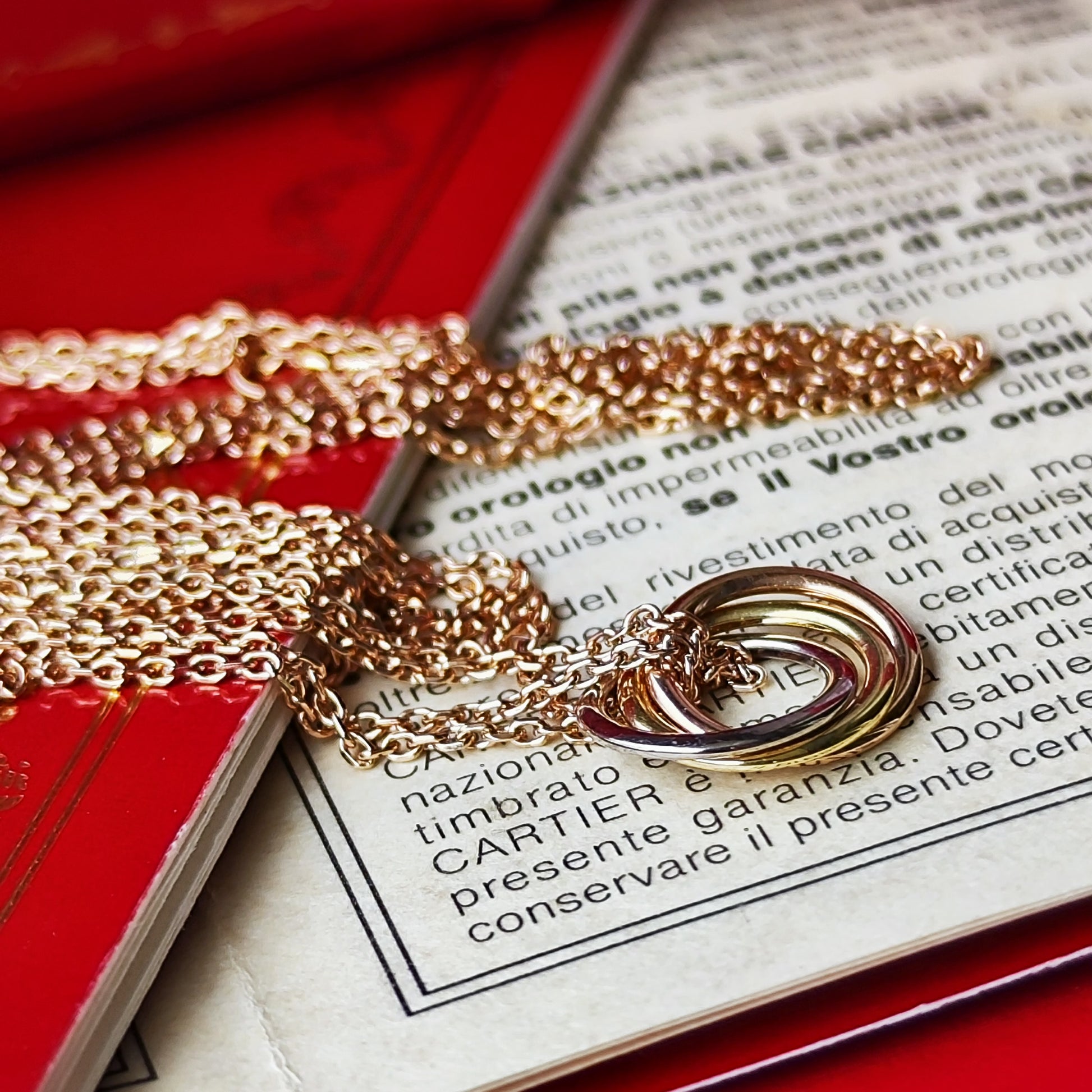 Cartier カルティエ スィートトリニティ ネックレス