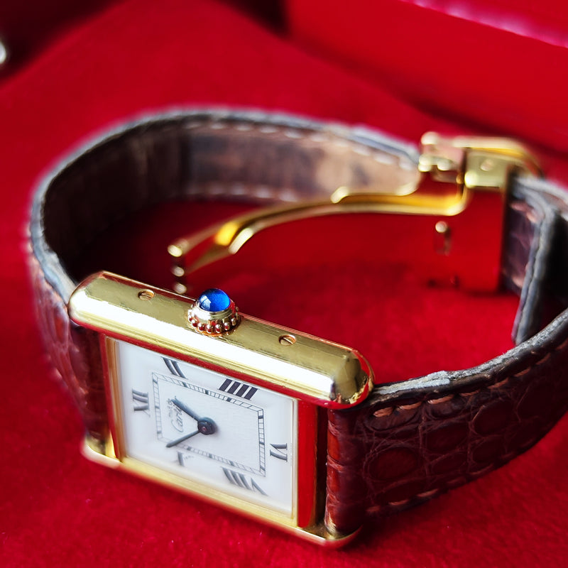 Cartier カルティエ マストタンク MM クォーツ腕時計