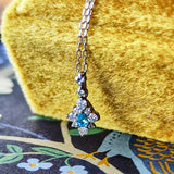 天然パライバトルマリン 天然ダイヤモンド ネックレス