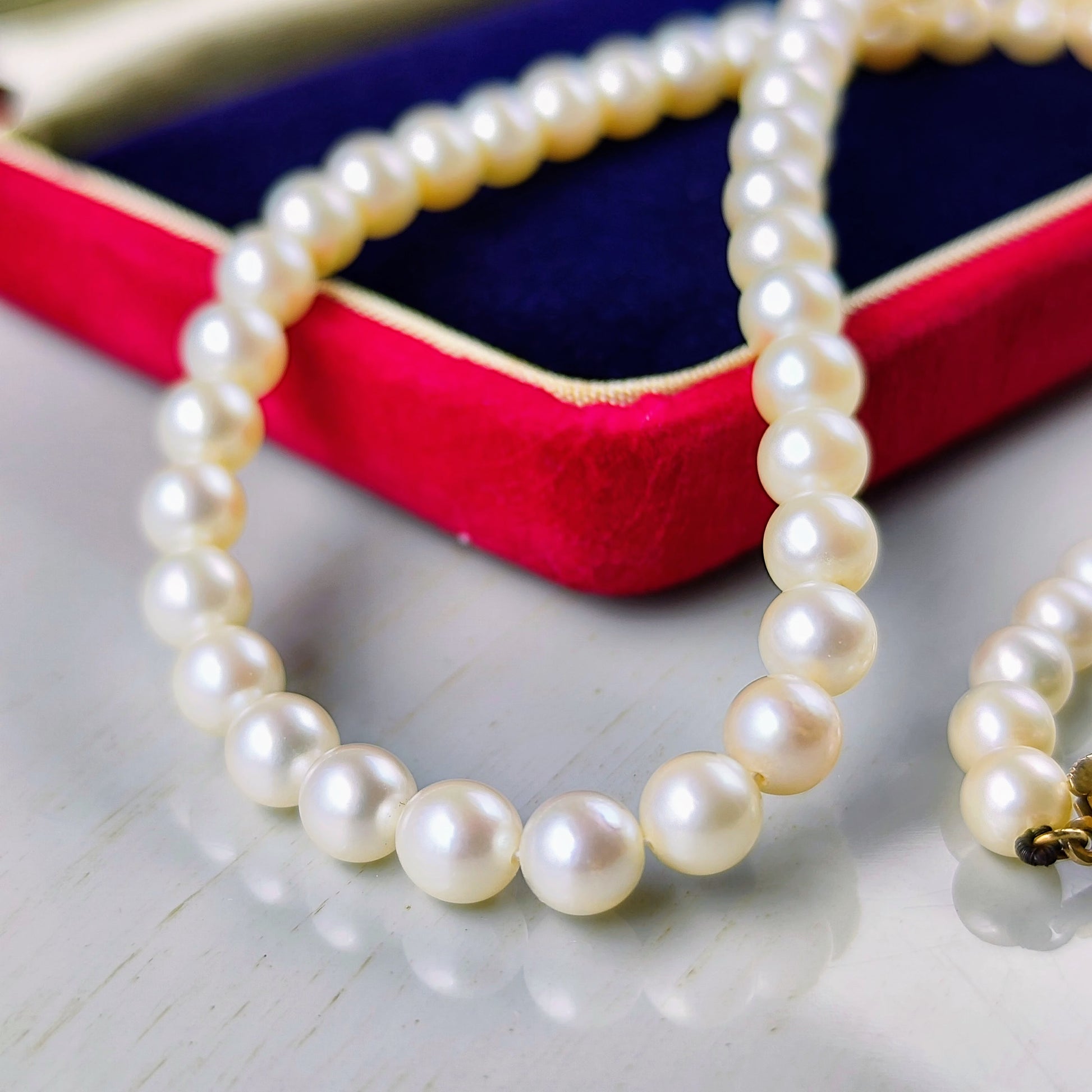 【貴重】MIKIMOTO ミキモト グラデーションネックレス 14金 御木本真珠店 オールドミキモト