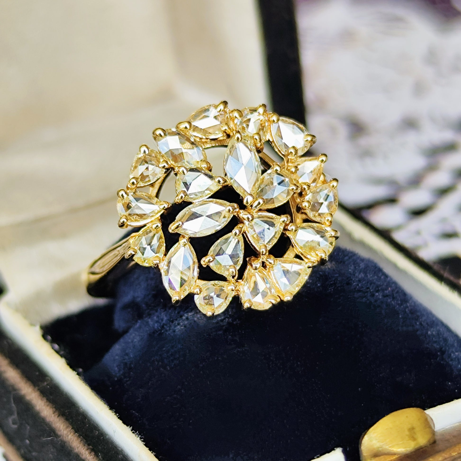 【お値下げ】ローズカット 天然ダイヤモンド 1.03ct リング