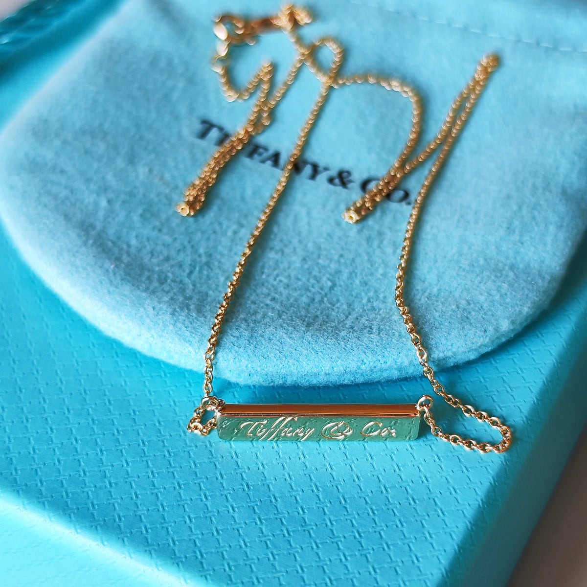 TIFFANY &Co ティファニー ノーツバー 18金YG ネックレス
