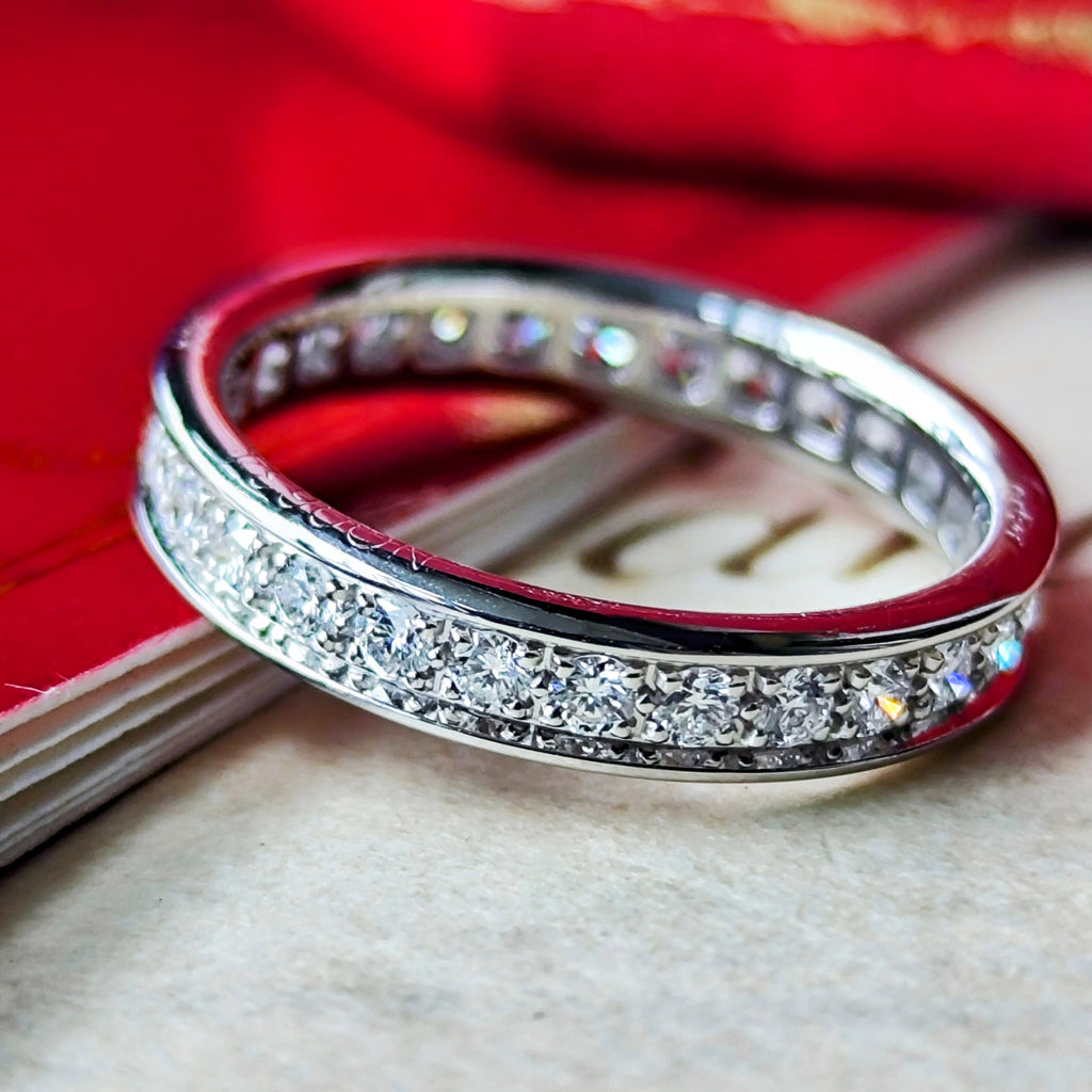 Cartier カルティエ バレリーナ フルエタニティリング 18金WG 48