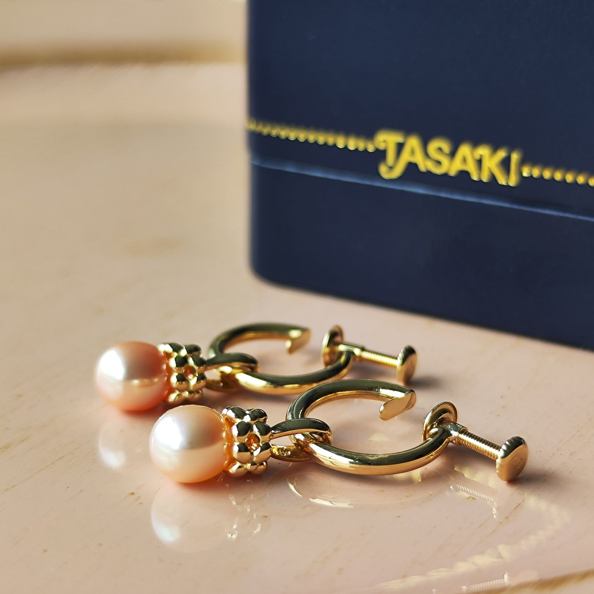 TASAKI 田崎真珠 淡水真珠 イヤリング チャーム