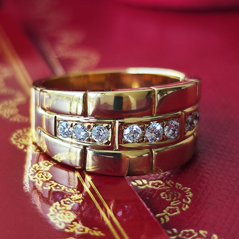 【Vintage Cartier】カルティエ パンテール オリアンヌ ダイヤモンドリング 18金YG リング