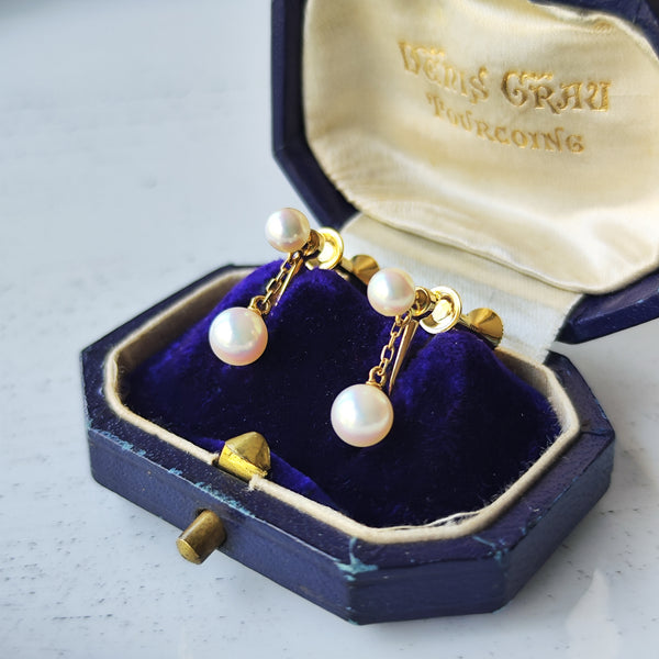 MIKIMOTO ミキモト あこや真珠 イヤリング