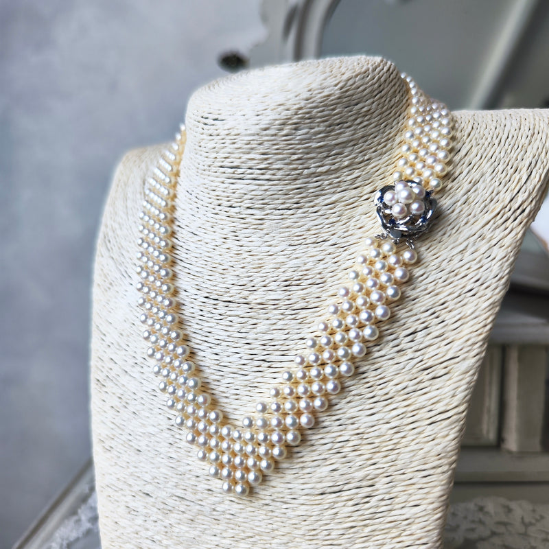 あこやパール　エメラルド　ルビー　サファイア　ブローチ MIKIMOTO 【ミキモト】K18アコヤパール ダイヤモンド ルビー