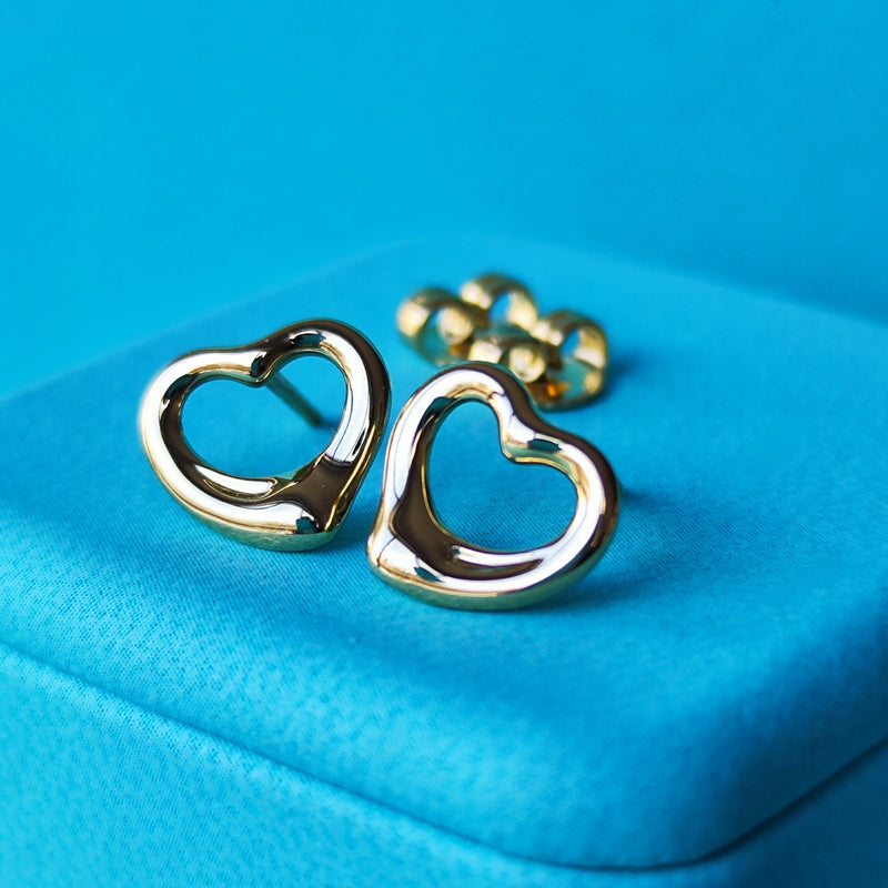 TIFFANY &Co ティファニー オープンハート 18金YG ピアス