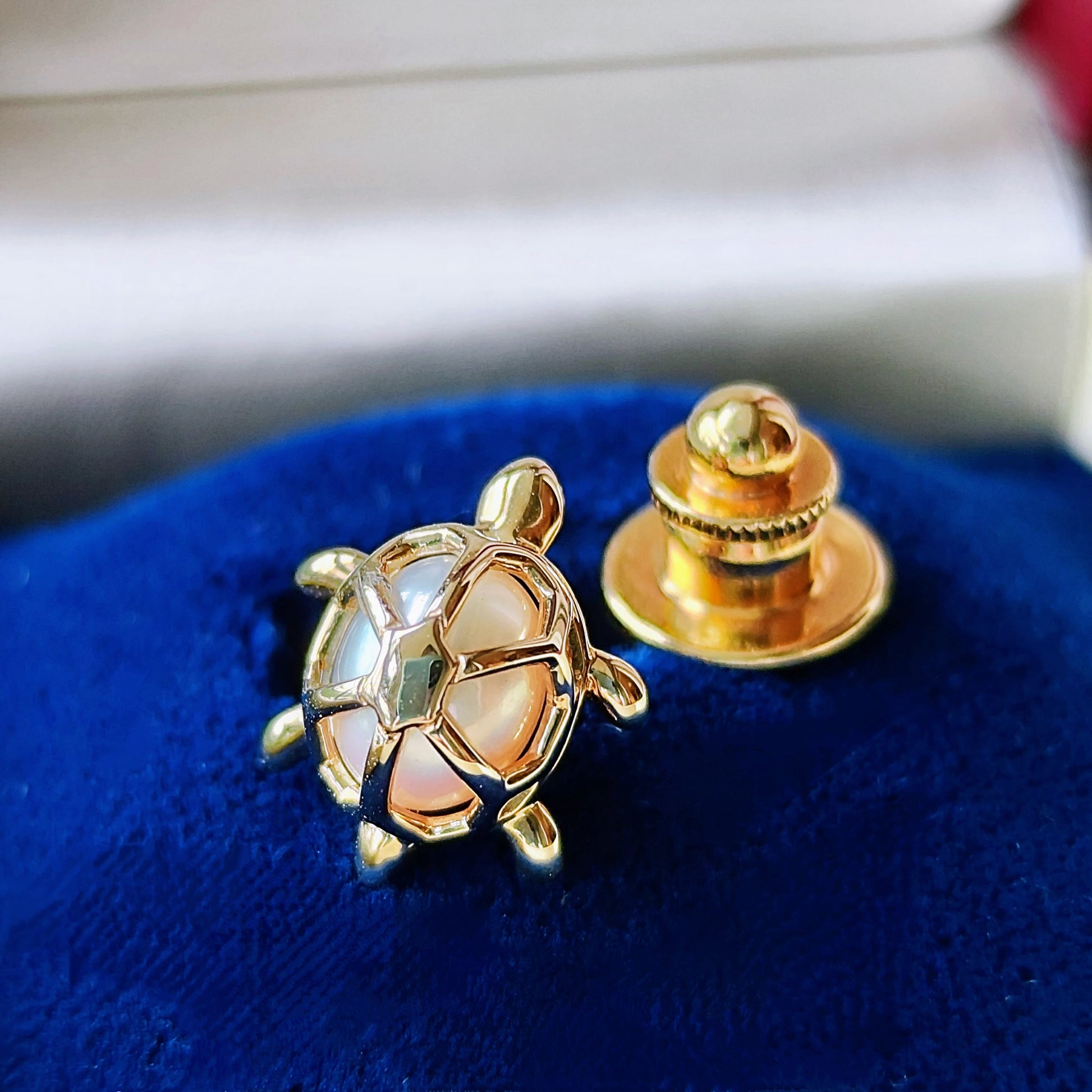 MIKIMOTO ミキモト あこや真珠 亀のブローチ