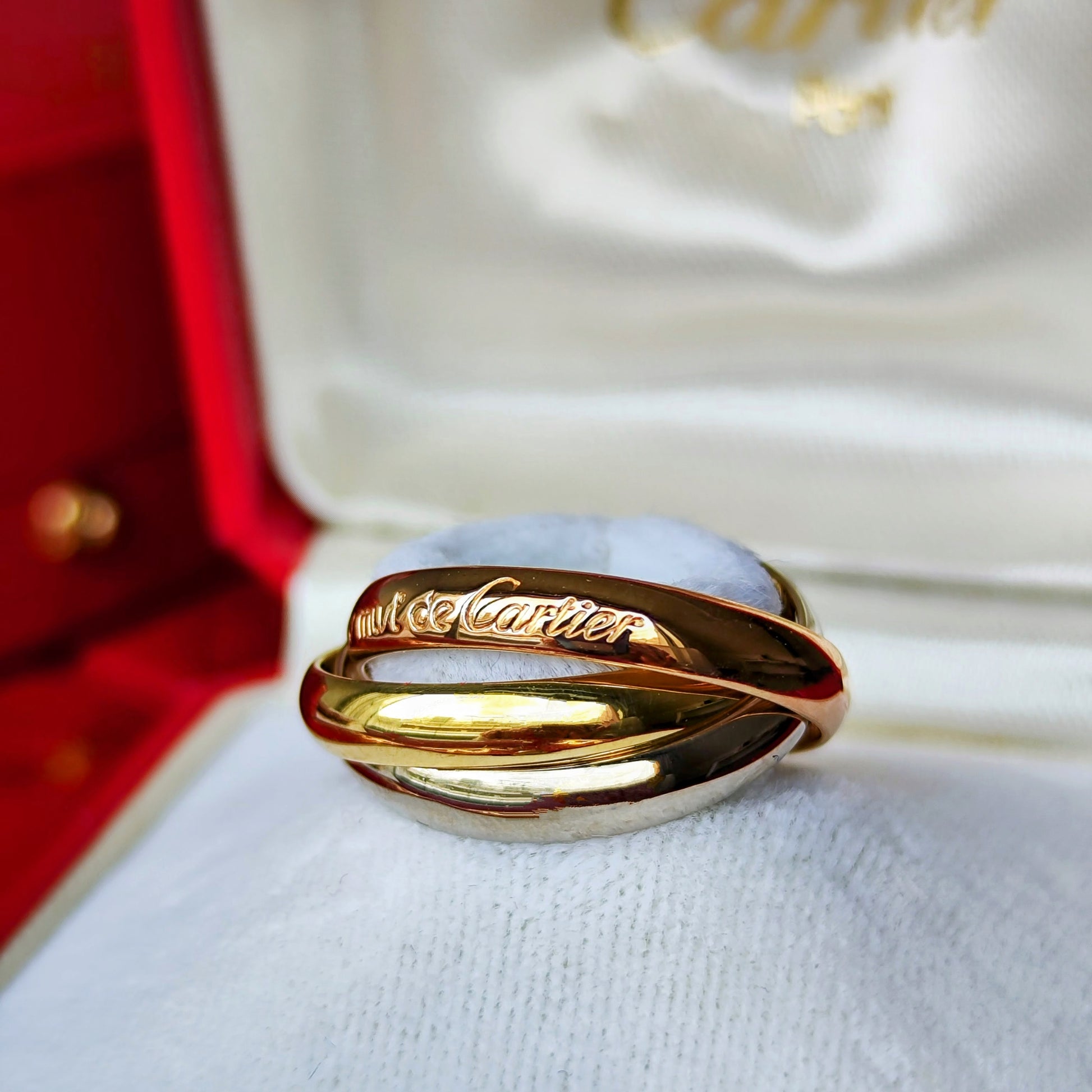 Cartier カルティエ トリニティ スリーカラー リング 54
