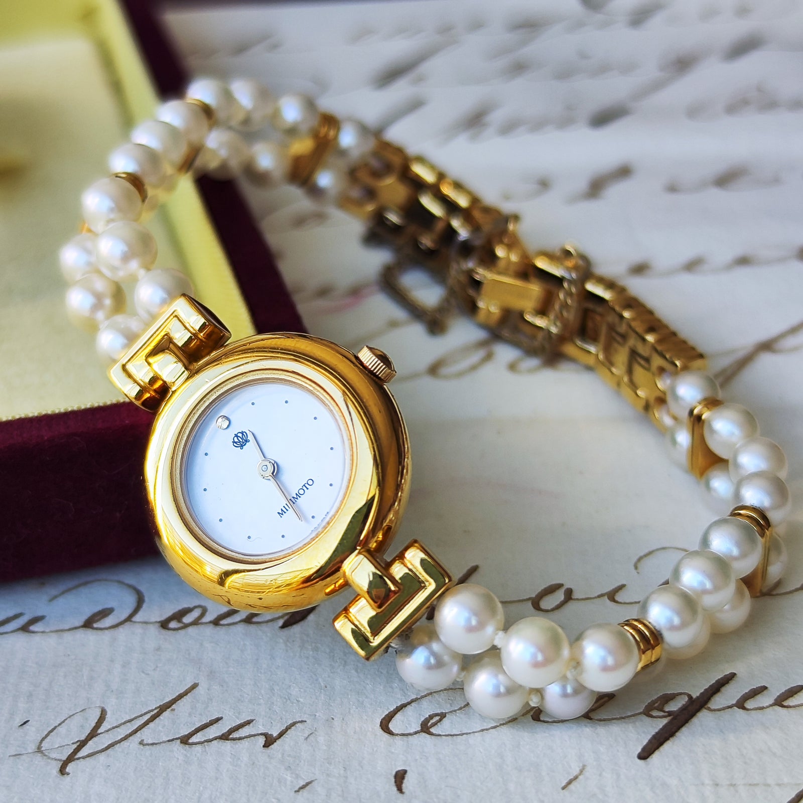 MIKIMOTO ゴールド パール ペンダントウォッチ JALオリジナル MIKIMOTO ミキモト JAL限定 パールウォッチ – Mico宝飾店