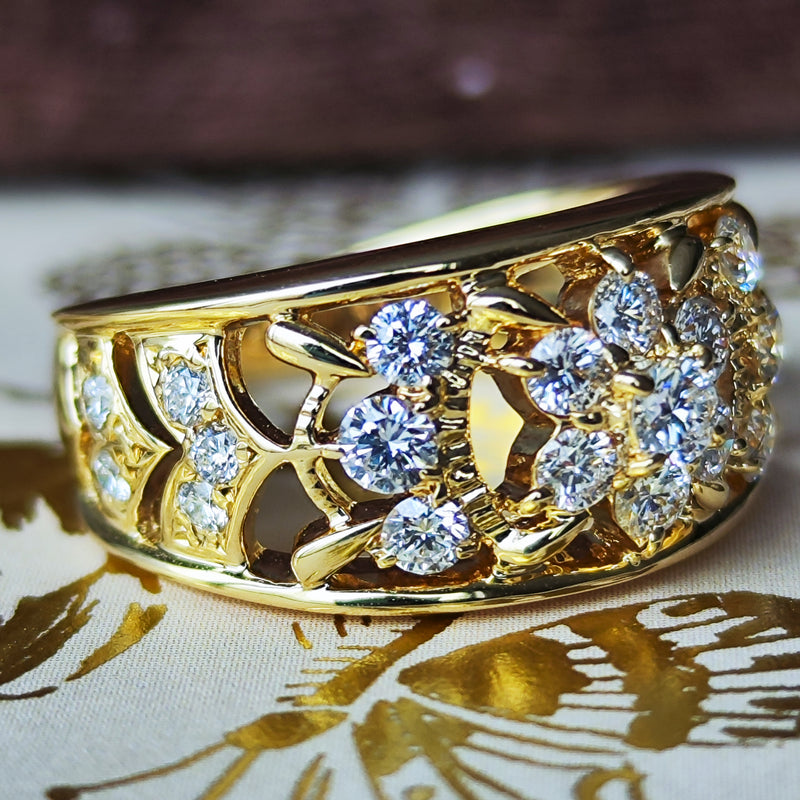 MIKIMOTO ミキモト 天然ダイヤモンド 0.77ct 18金リング