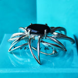 TIFFANY  ティファニー ファイヤーワークス オニキス シルバーブローチ
