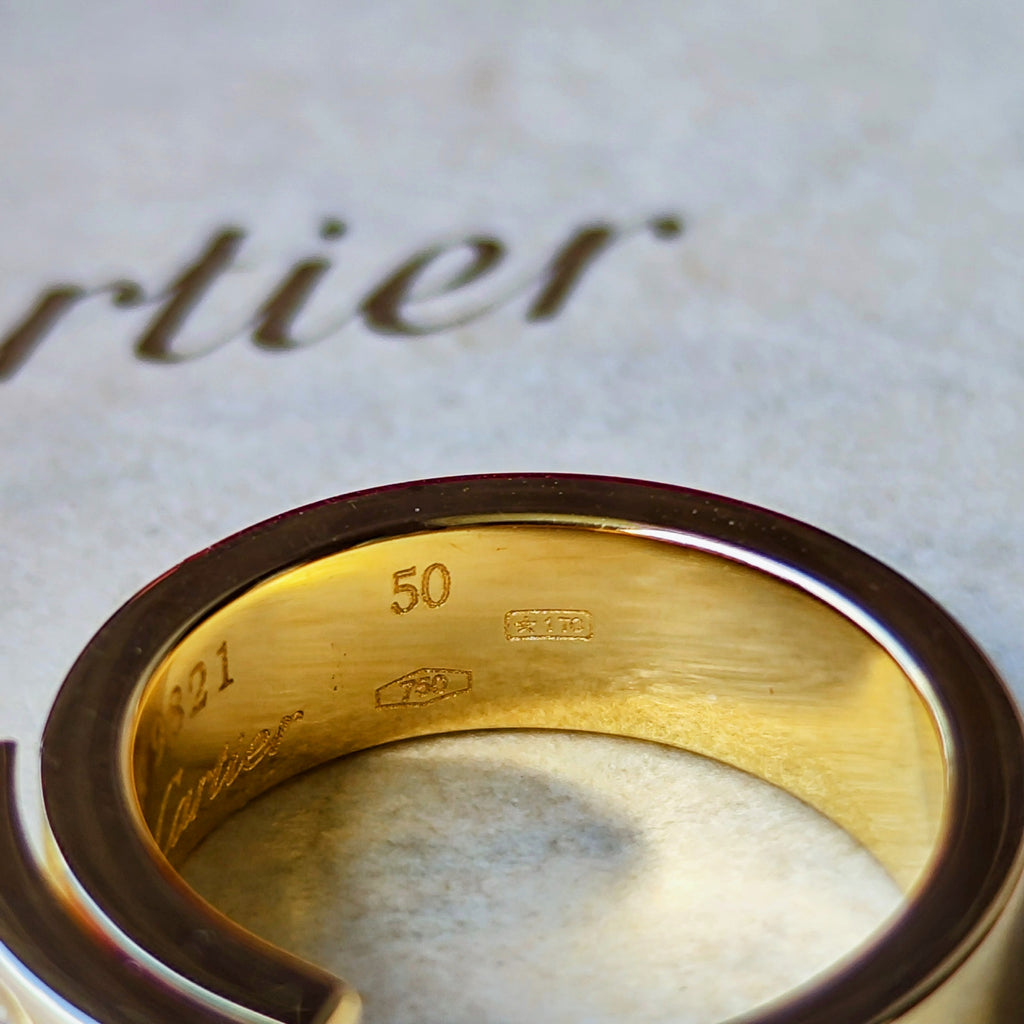 【Cartier 廃盤】カルティエ アニバーサリーリング ダイヤモンド 18金YG 50