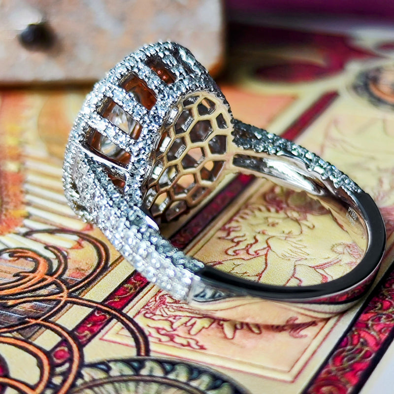 【大粒 Dカラー 1.00ct】天然ダイヤモンド 天然ピンクダイヤモンド リング