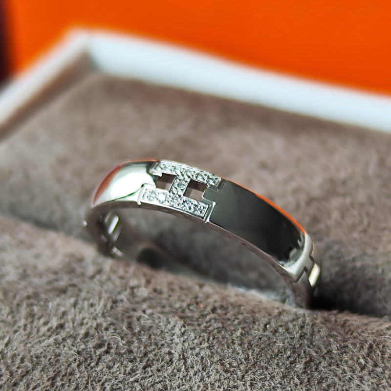 HERMES エルメス ヘラクレス 18金WG 7号