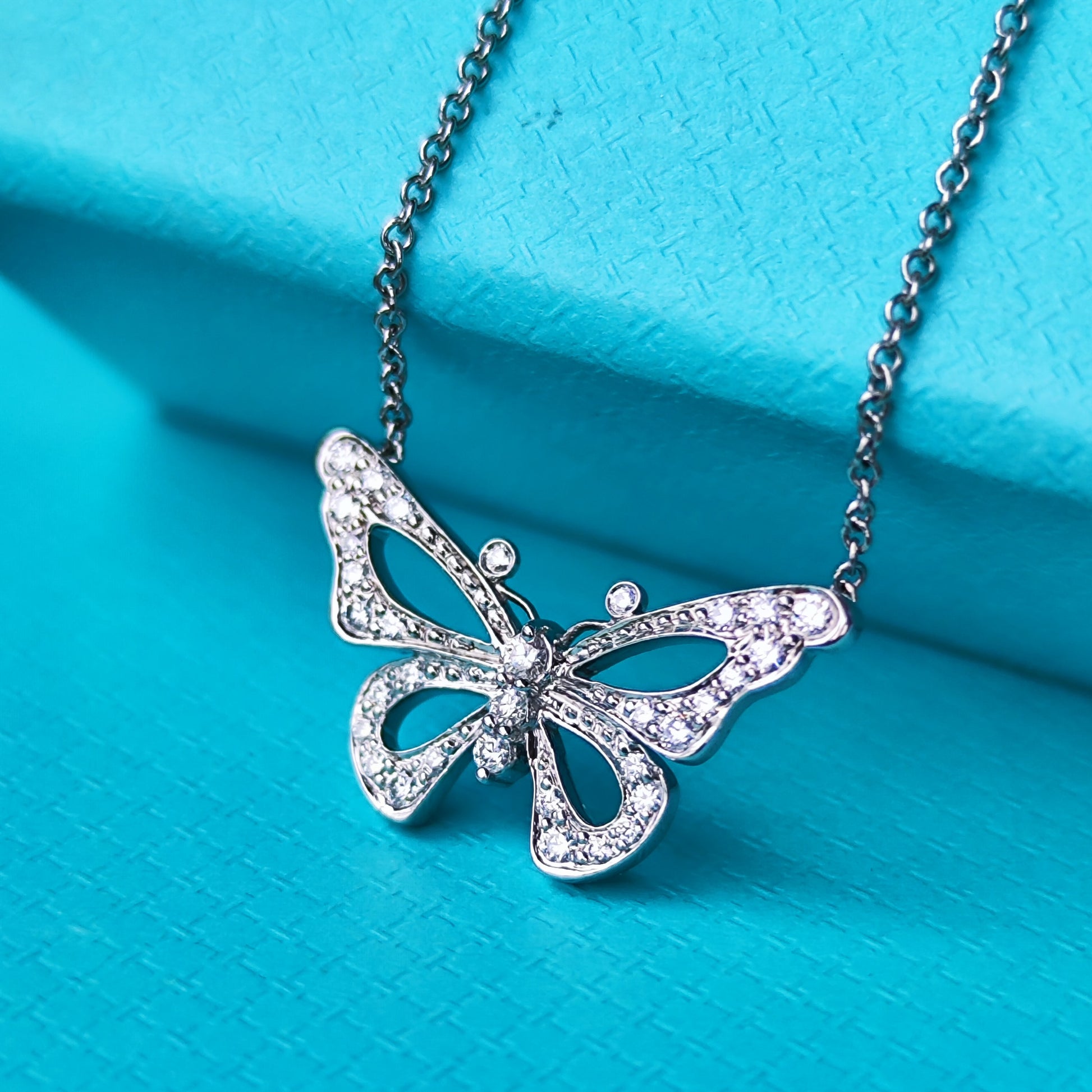 TIFFANY &Co ティファニー バタフライ蝶々 ネックレス