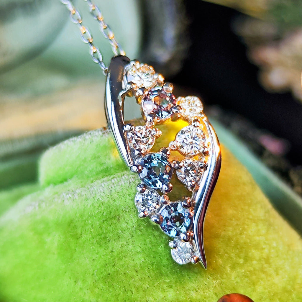 天然アレキサンドライトダイヤ ネックレス 天然アレキサンドライト 天然ダイヤモンド ネックレス – Mico宝飾店