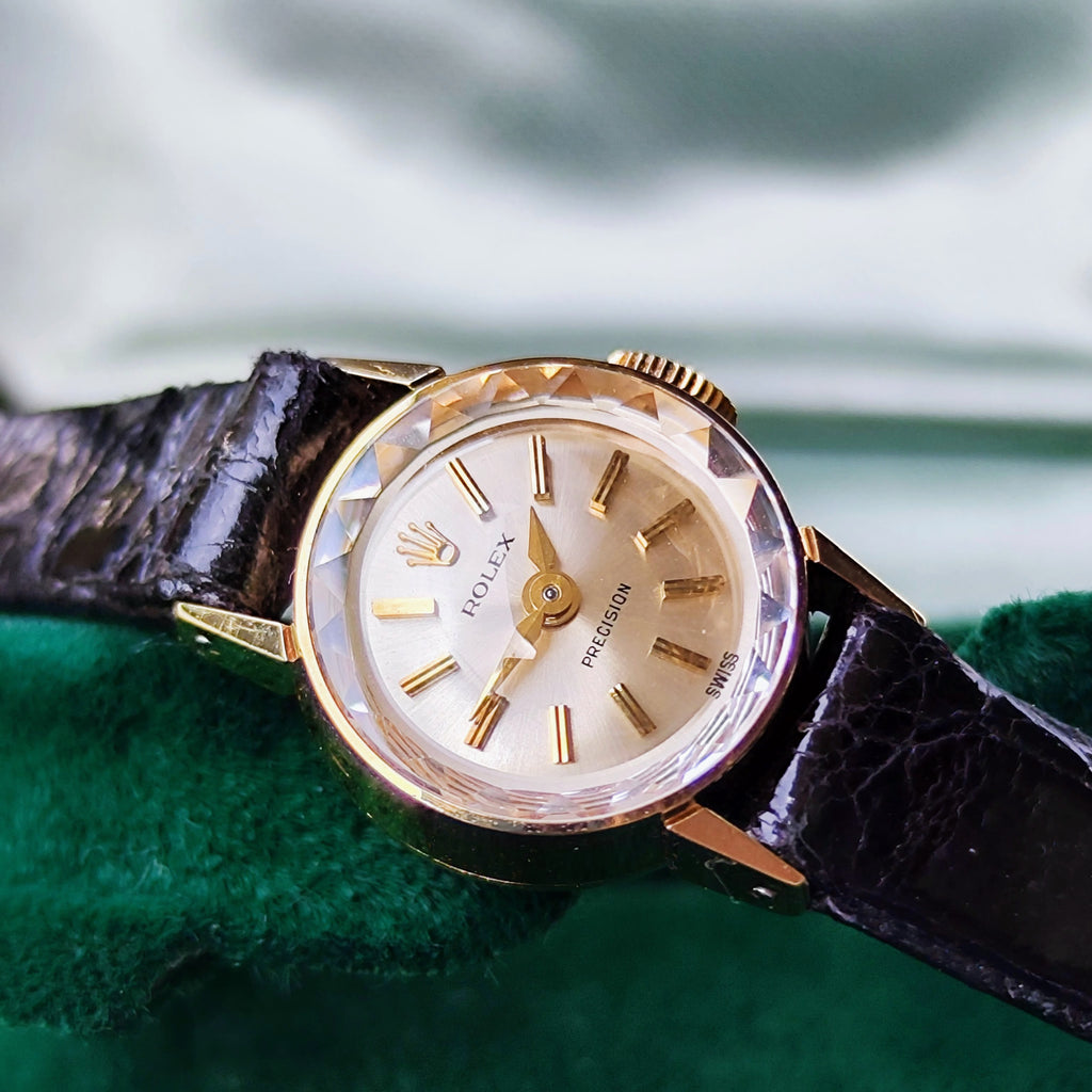 【OH済み】ROLEX ロレックスPRECISION プレシジョン 18金無垢 手巻き腕時計