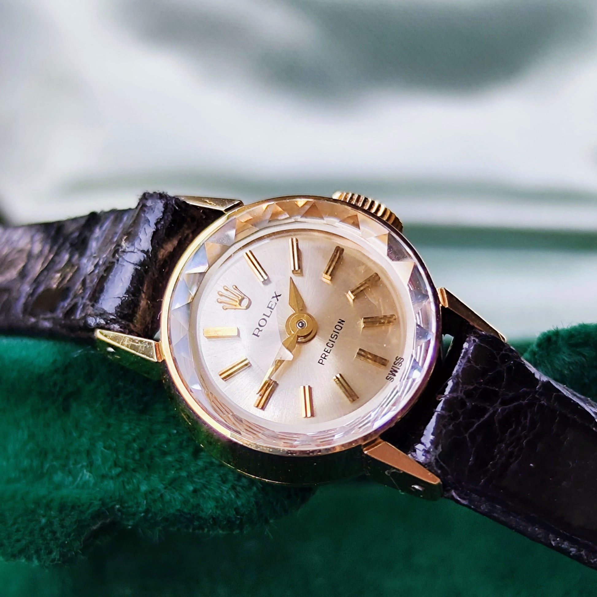 【OH済み】ROLEX ロレックスPRECISION プレシジョン 18金無垢 手巻き腕時計