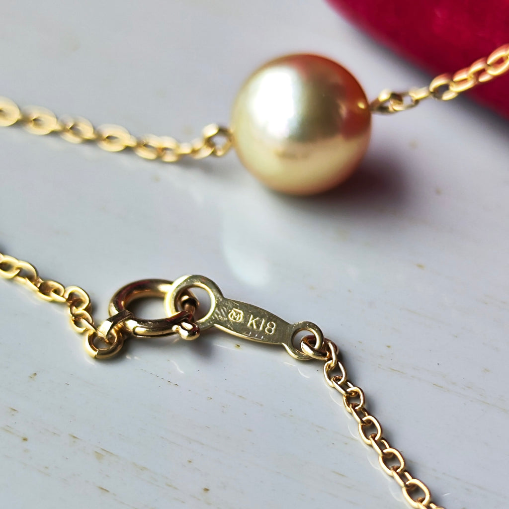 MIKIMOTO ミキモト ゴールデンパール ネックレス