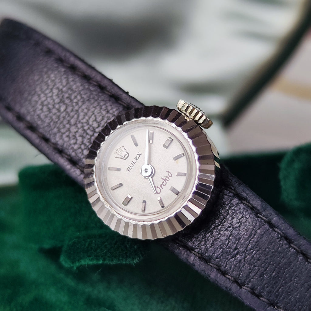 【OH済み】ROLEX ロレックス CHAMELEON カメレオン Orchid 18金無垢 手巻き腕時計