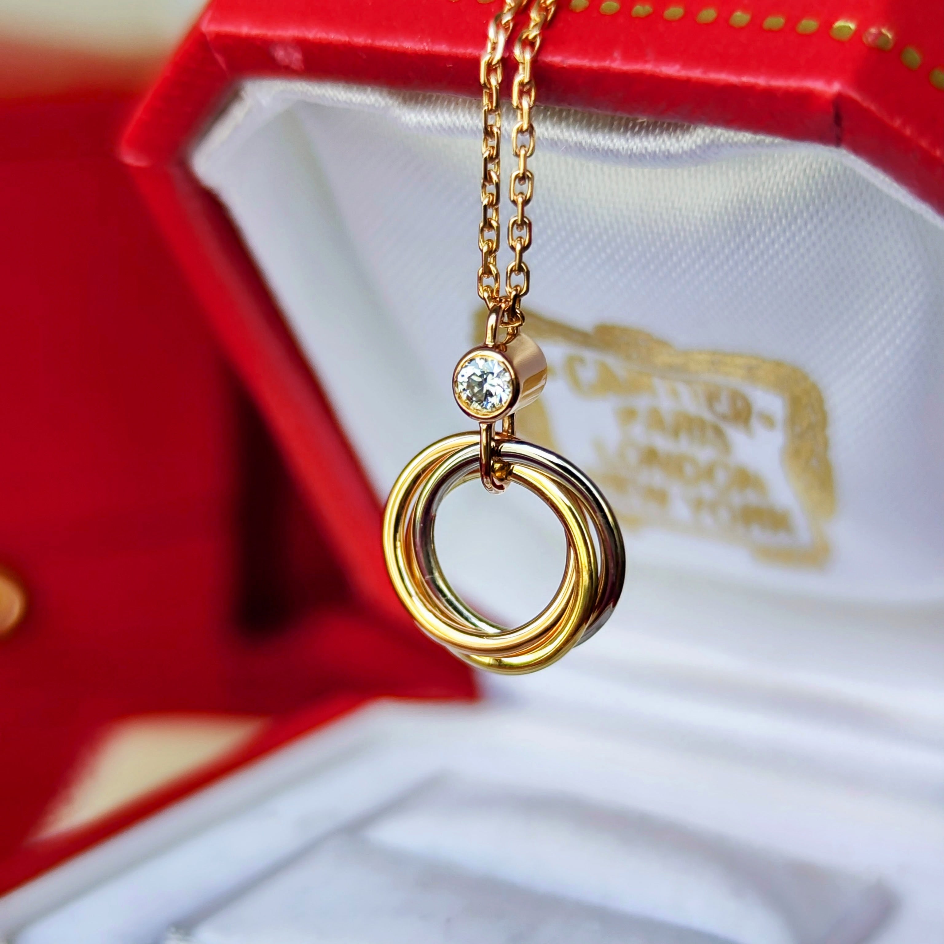 Cartier カルティエ ベビートリニティ ネックレス ダイヤモンド – Mico