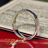 Cartier カルティエ エングレーブド ダイヤモンドリング プラチナ 8号