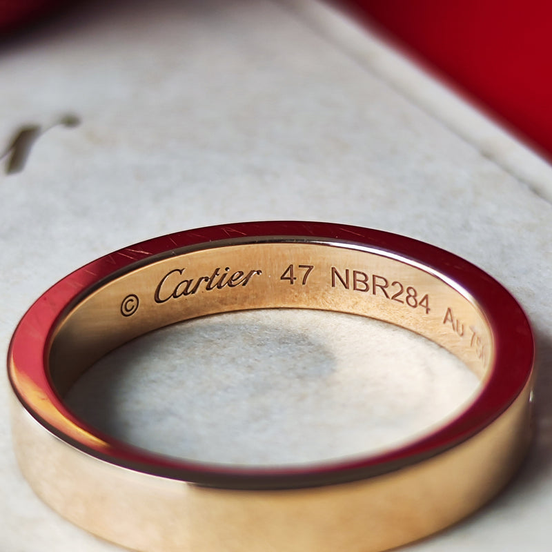 Cartier カルティエ Cドゥ ダイヤモンド リング 18金PG 7号