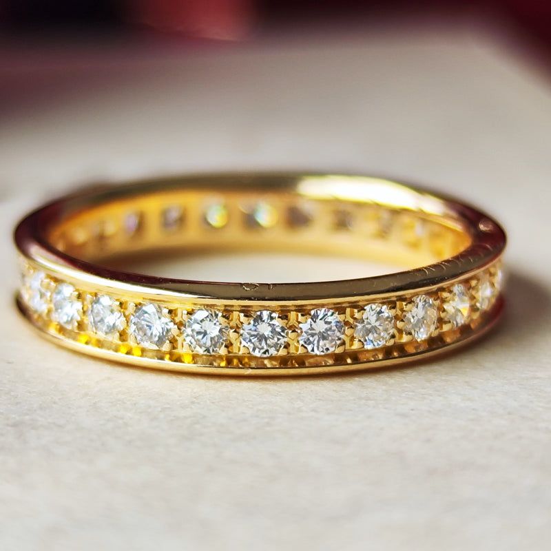Cartier カルティエ ダイヤモンド フルエタニティリング 18金YG 49