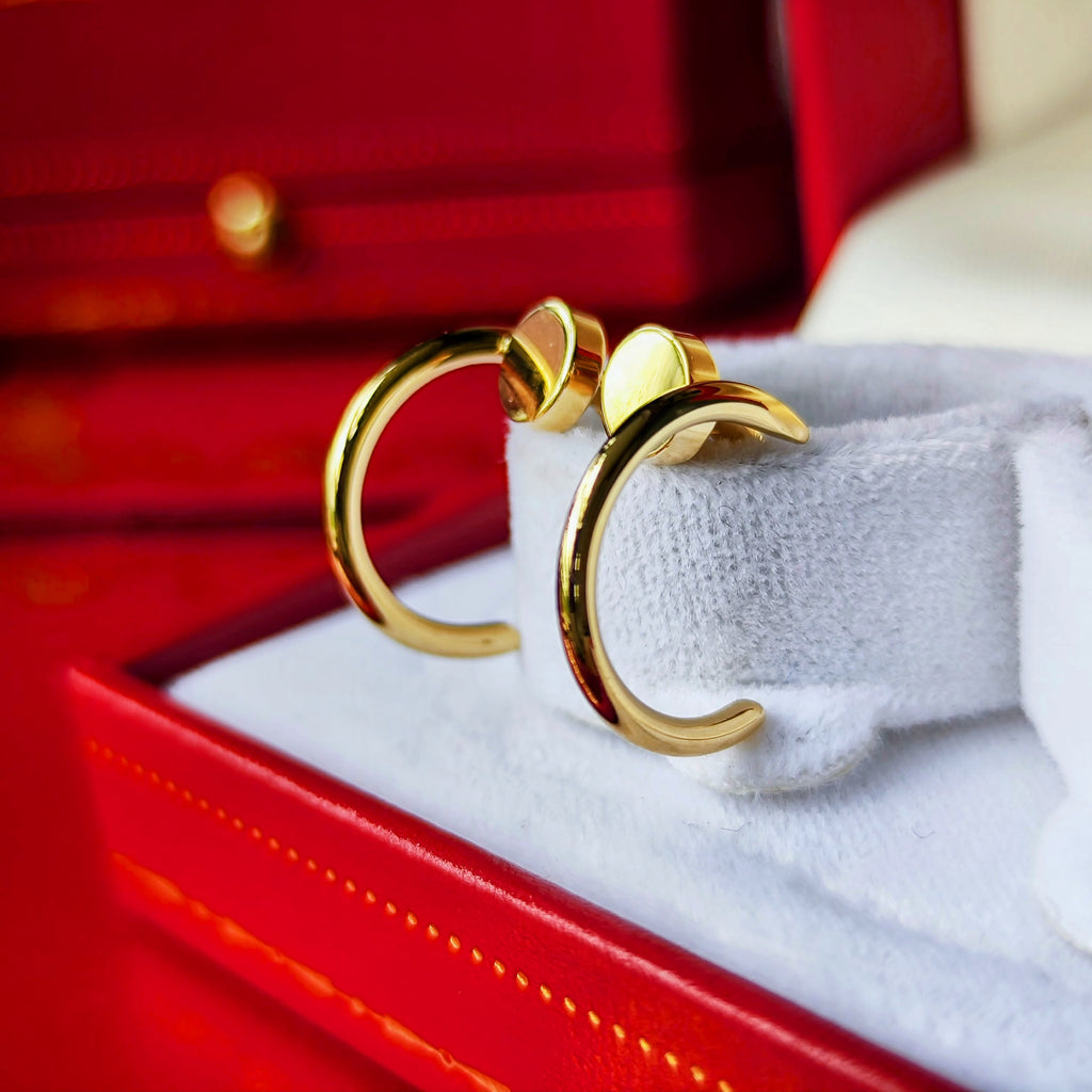 Cartier カルティエ ジュストアンクル ピアス 18金YG