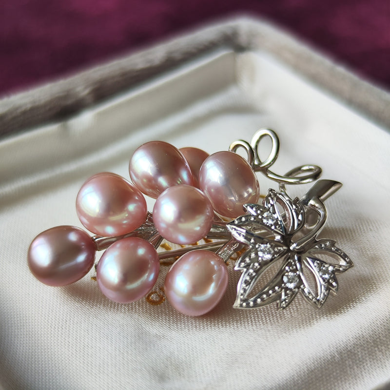 MIKIMOTO ミキモト 淡水真珠 葡萄のモチーフ ブローチ – Mico宝飾店
