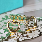 TIFFANY &Co ティファニー オープンハート ピアス 18金YG