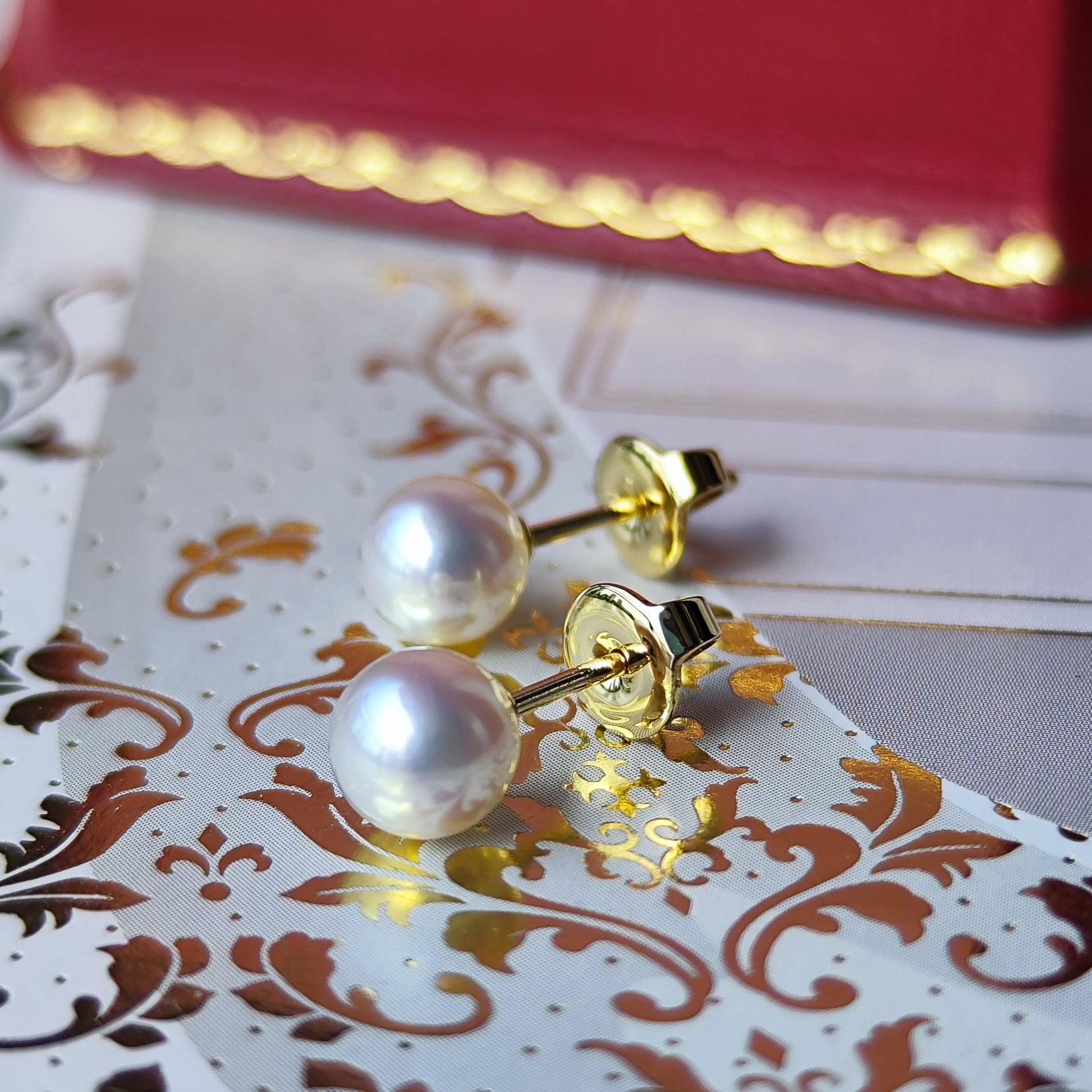 MIKIMOTO ミキモト あこや真珠 一粒ピアス