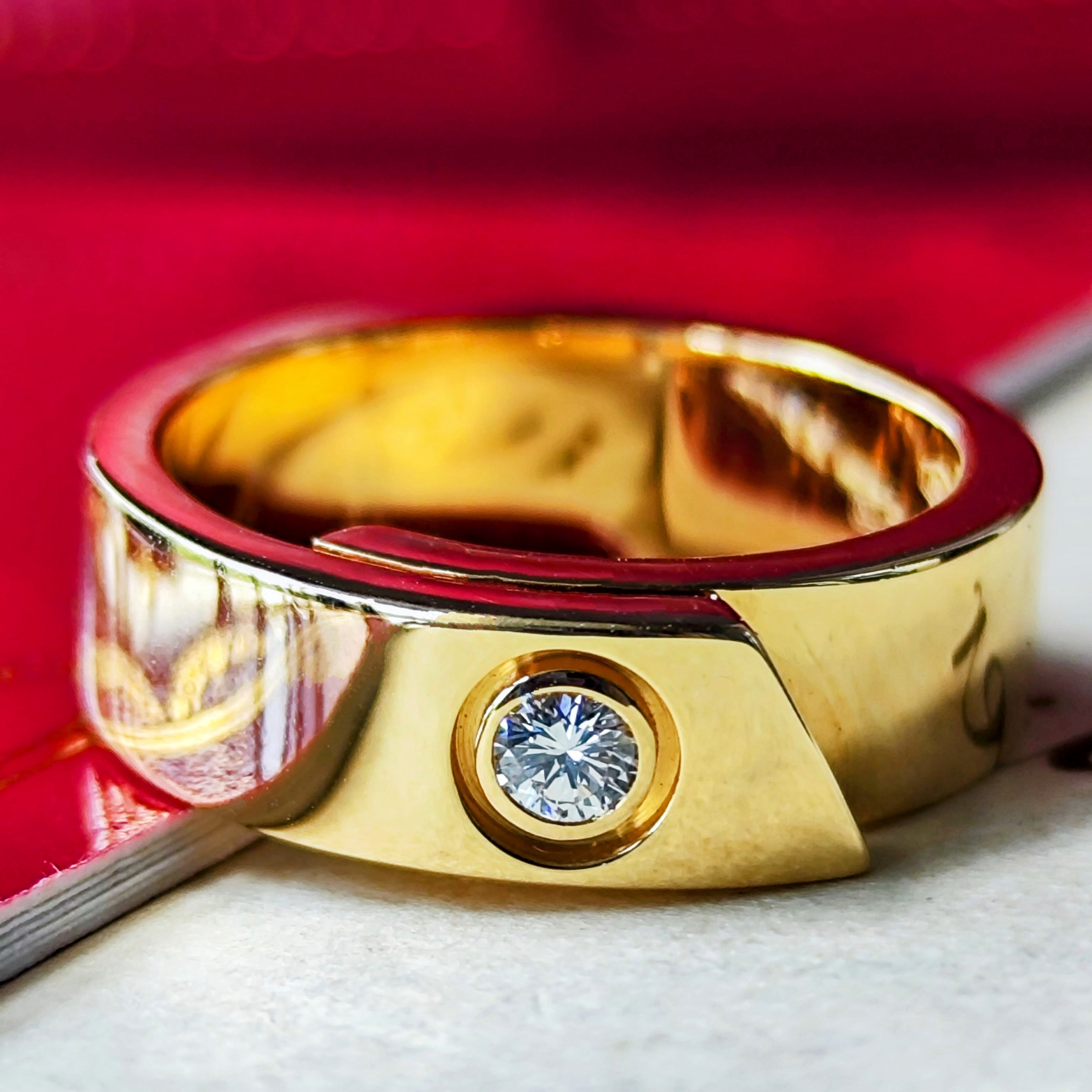Cartier 廃盤】カルティエ アニバーサリーリング ダイヤモンド 18金YG