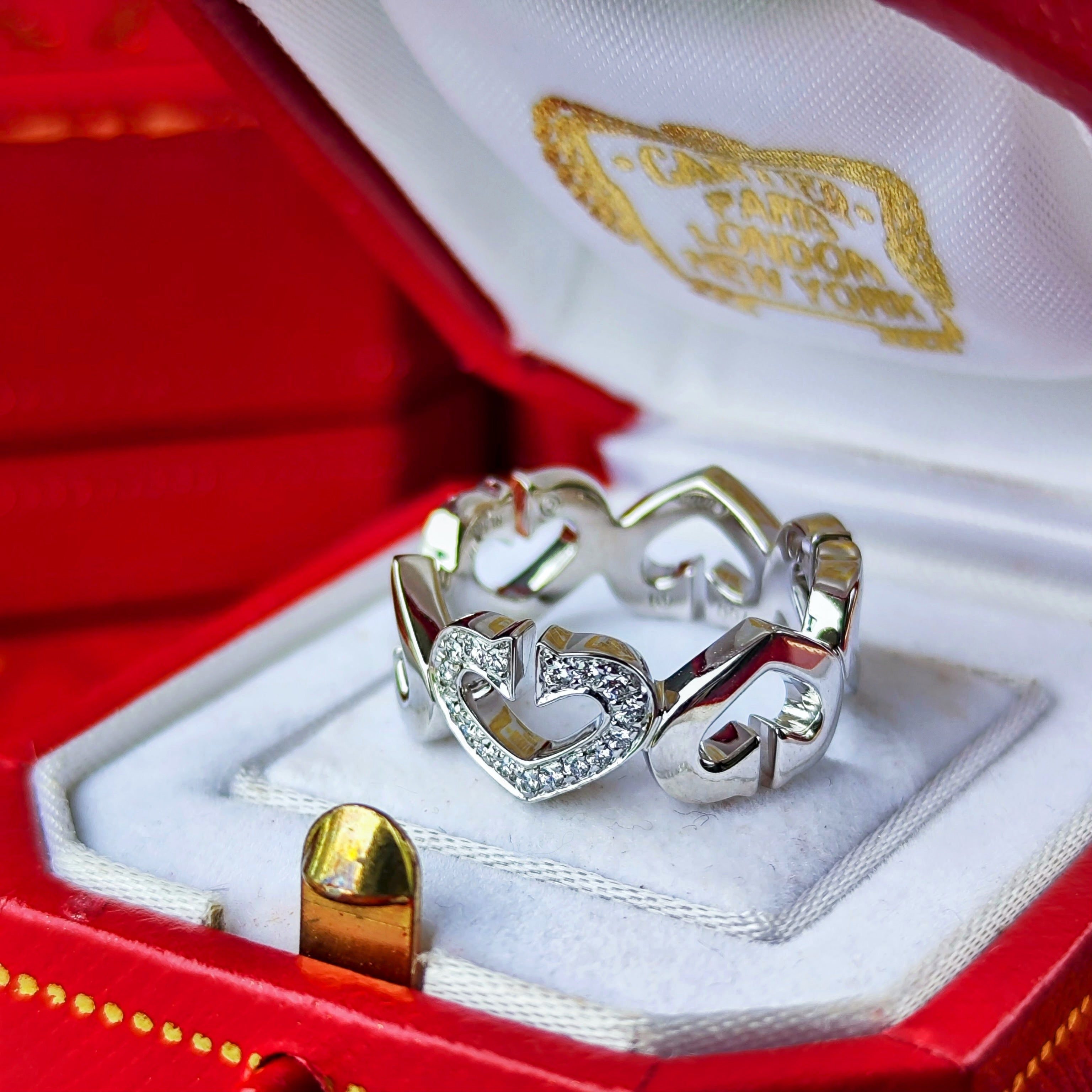 廃盤 Cartier カルティエ】Cハートリング K18WG 49 – Mico宝飾店