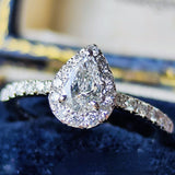 【最高級品質】天然ダイヤモンド0.30ct フローレス Dカラー ペアシェイプ GIA鑑定書付き