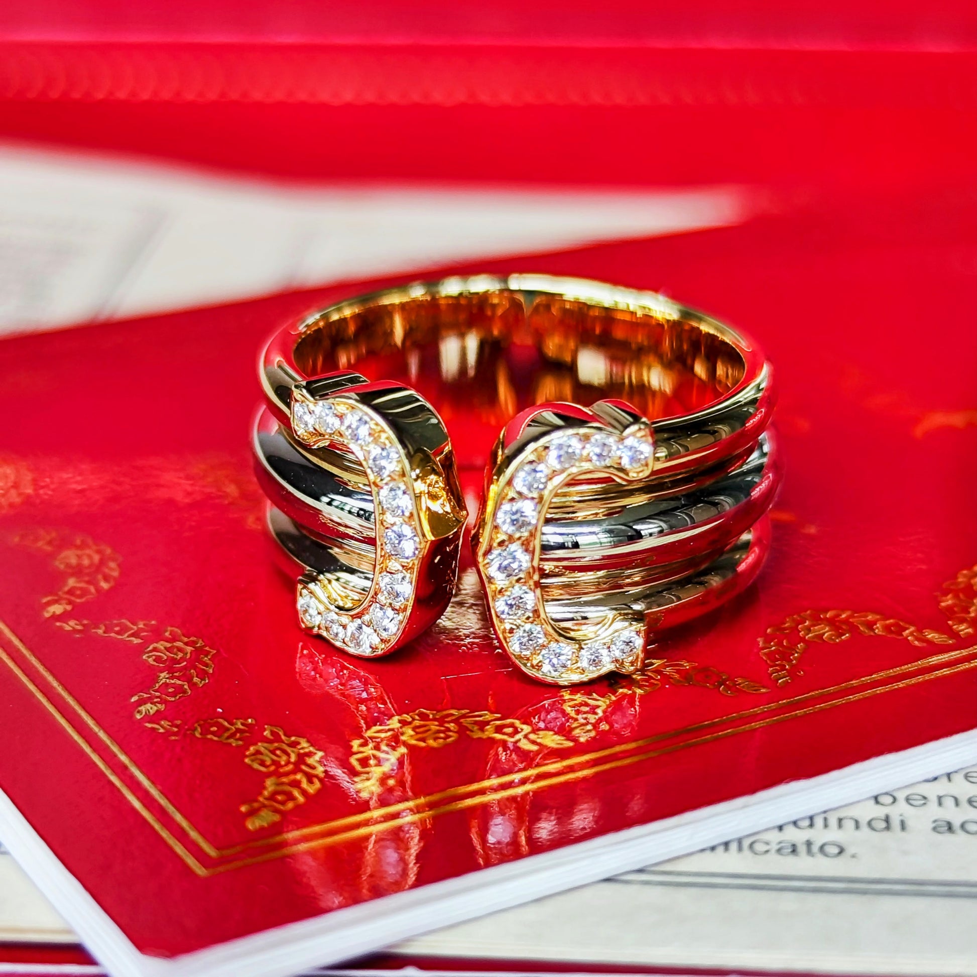 【廃盤 Cartier 】カルティエ 2C（デューブル・シー）ダイヤモンド 52