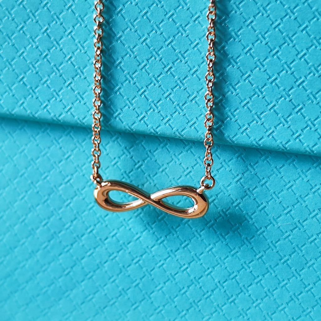 TIFFANY＆Co. ティファニー インフィニティ ミニ ネックレス 18金PG