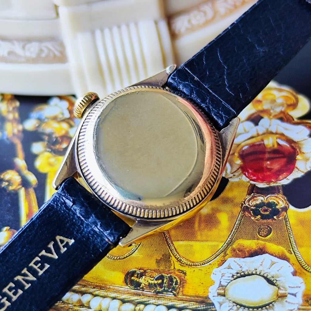 【OH済み バブルバック】ROLEX ロレックス OYSTER PERPETUAL オイスターパーペチュアル 9金無垢時計